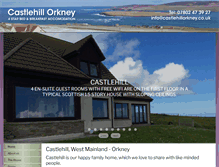 Tablet Screenshot of castlehillorkney.co.uk